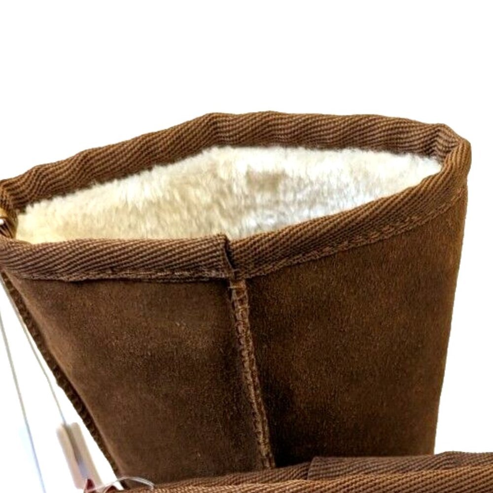 The Children's Place Girls Chalet Boot Furry Lined Winter Boot Brown 11 … - Picture 4 of 5
